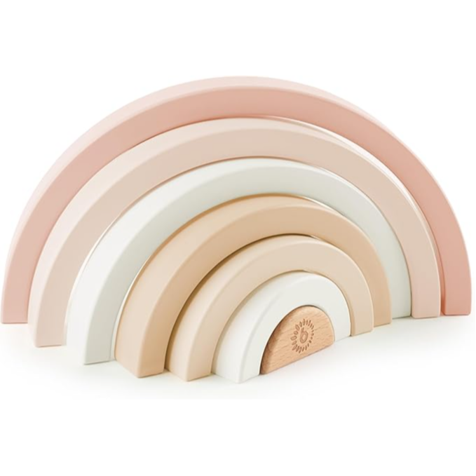 Arcobaleno in legno impilabile